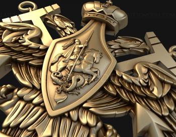 Coat of arms (GR_0191) 3D model for CNC machine